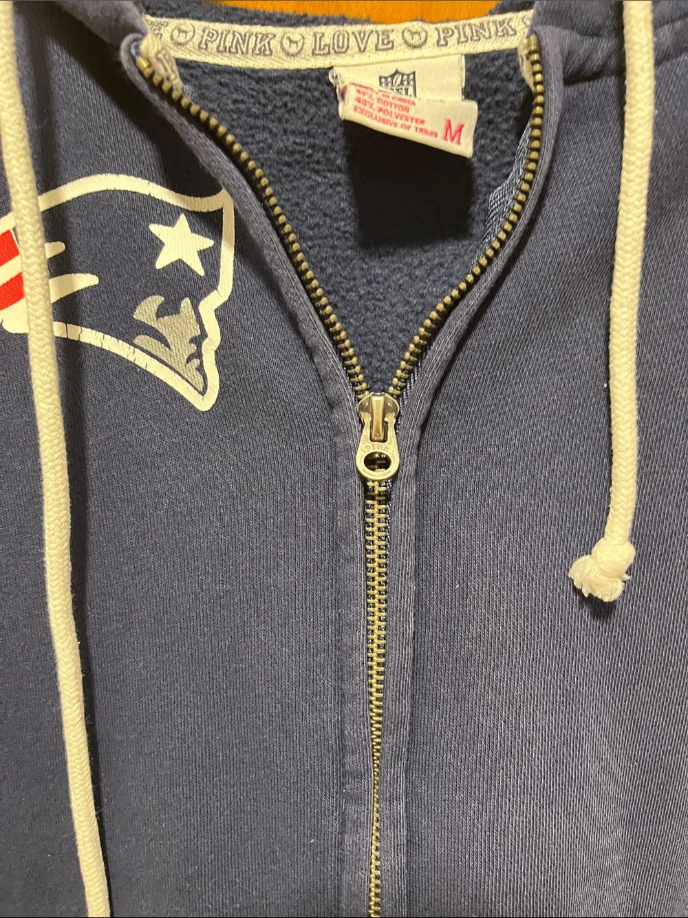 PINK Victoria's Secret New England Patriots Zip-Up Hoodie - Picture 4 of 8